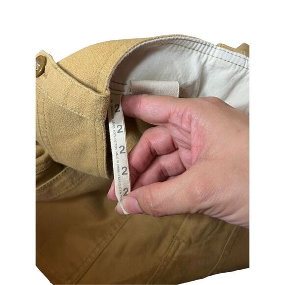 Anthropologie Paper Boy Utility Cargo Tan Skirt Size 2 - Picture 6 of 8